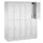 lockerkast,HxBxD 1800x1480x500mm,5x2vak.,romp RAL7021,front RAL5012