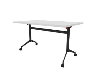 klaptafel,HxBxD 750x1400x800mm,hoekig,T-voet donkergrijs,ovale buis - 1