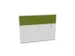 baliepaneel,v. bureau,aanbouw achter,B 1600mm,Bl-wit,BN7048-groen