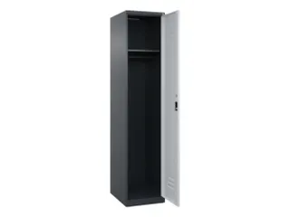locker,HxBxD 1850x400x500mm,1vak,vak B 400mm,cil.-slot,staand op vloer - 1