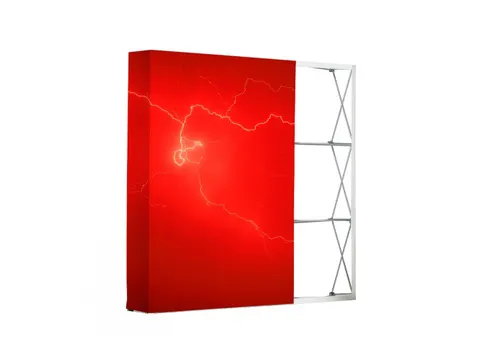 Print voor Pop-Up Fabric Premium Straight 4 x 3 voor- en zijkanten