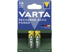 Batterij oplaadbaar Varta AA 2100mAh blister a 2 stuks