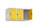 opzetkast,v. locker,3vak.,vak B 300mm,HxBxD 500x900x500mm,draaigrendel