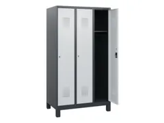 schoollocker,HxBxD 1630x900x500mm,3vak,vak B 300mm,cil.-slot,voeten