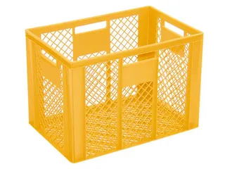 Euronorm Stapelkrat Pe 410x600x400mm 83liter Open Geel - 1