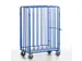 chariot de transport de colis,force 600kg,plateau Lxl 1200x740mm