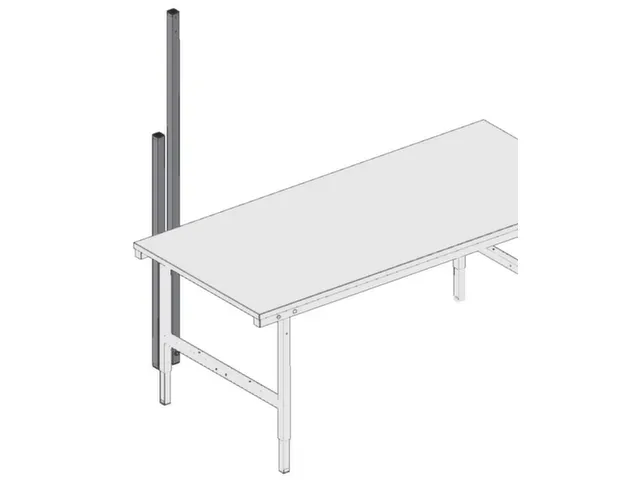 piètement,p. table d'emballage,HxlxP 1770x40x40mm,à visser