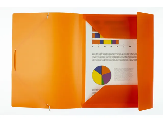 Elastomap Kangaro A4 PP volle kleur oranje