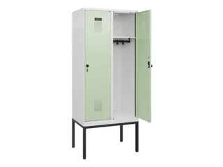 schoollocker,HxBxD 1950x800x500mm,2vak,vak B 400mm,draaigrendel - 1
