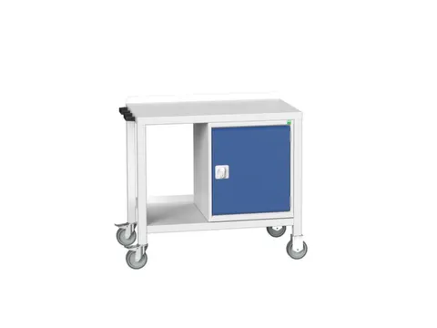 établi roulant HxlxP 910x1000x600mm plateau acier équipement : armo