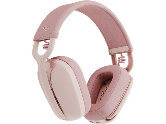 Casque sans fil Logitech Zone Vibe Bluetooth rose