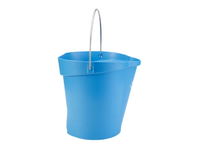 Emmer Vikan met schenktuit en maataanduiding 12L blauw