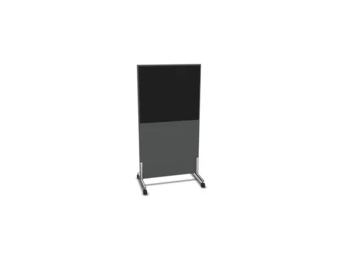 scheidingswand,HxB 1545x800mm,MS-donkergrijs,BN8033-zwart