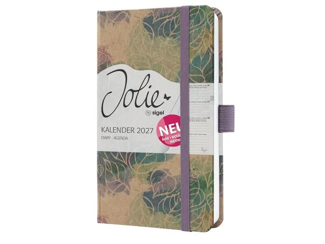 Weekagenda Pure A6 2027 (NL/FR/EN/DU) Dancing Leaves Hardcover