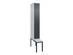 locker met bank,HxBxD 2120x300x815mm,1vak,vak B 300mm,cil.-slot