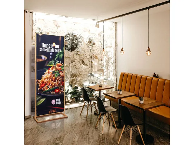 Banner Stand Rustiek 85x200cm Beukenhout Frame