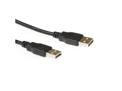Kabel ACT USB 2.0 M-M zwart 2 meter