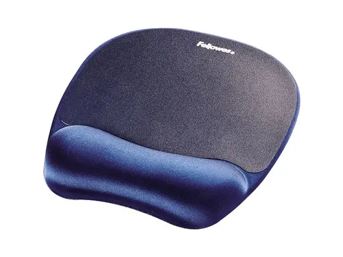Muismat met polssteun Fellowes schuim saffierblauw