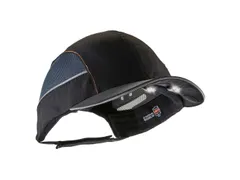 Ergodyne Skullerz LED Lighting 8960 stootpet met korte klep, zwart, pe