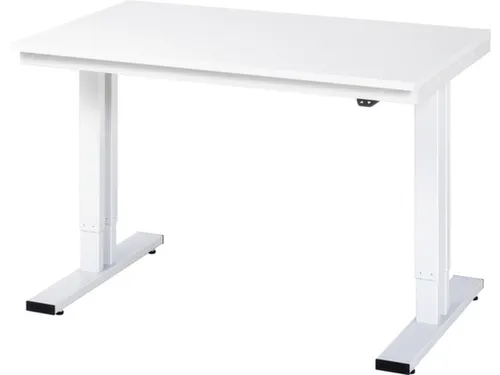 Werkbank elektrisch hoogte verstelbaar 720-1120x1250x800mm wit RAL7035