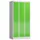 Lockerkast 1800x870x500mm 3x5 vakken cilinderslot, sokkel, RAL6018