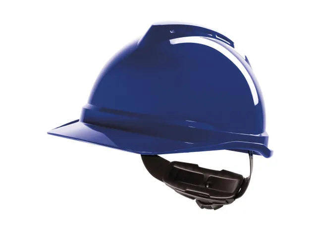 MSA V-Gard 500 GV552 veiligheidshelm, ABS, blauw, per stuk, niet geven