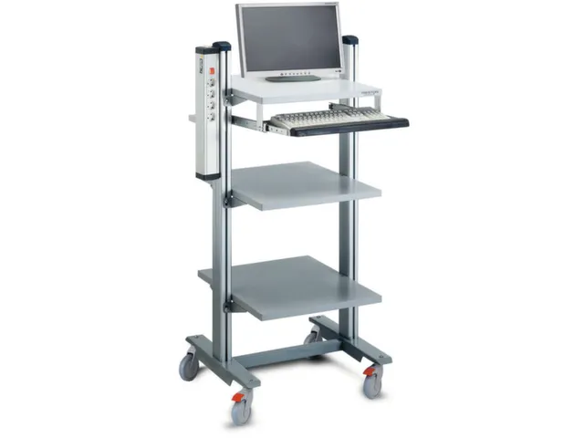 ESD bijzetwagen draagverm. 150kg 3etage(s) laadvl. LxB 650x530mm houte