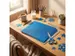 Glitterkarton Kangaro kobalt blauw 50x70cm pak à 10 vel