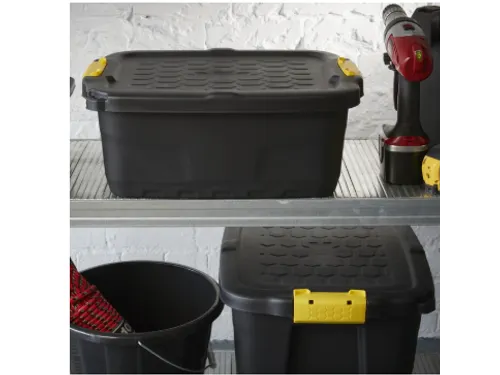 Opbergbox Bankers Box 24 liter met handgrepen robuust zwart
