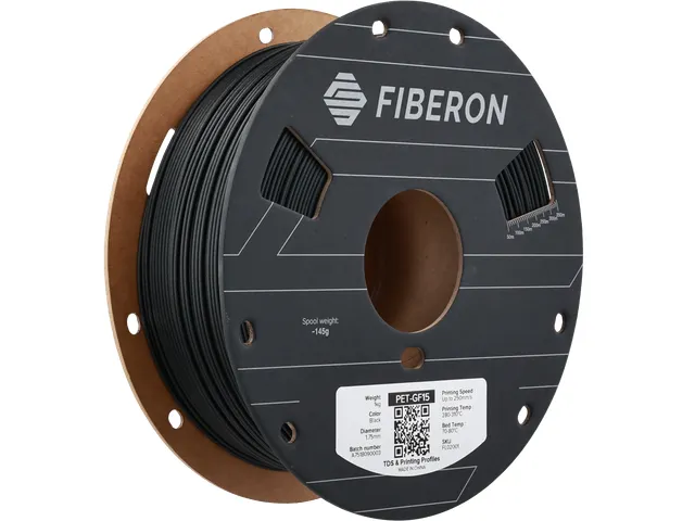 3D filament PET-GF15 1,75mm Zwart 0.5kg