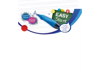 Rollerpenvulling STABILO Easyoriginal fijn blauw doosje à 20 stuks - 5