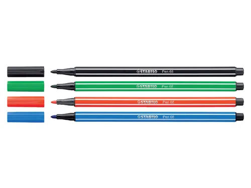 Viltstift STABILO Pen 68/56 medium rozerood