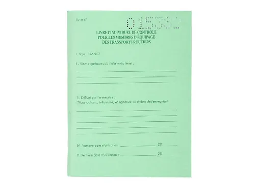 Livret individuel co ntrôle transport.
