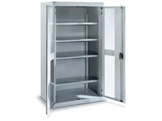 zwaarlastkast met openslaande deuren,HxBxD 1950x1100x641mm,lak RAL5010 - 1