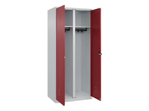 locker voor scheiding van kleding,HxBxD 1850x800x500mm,2vak