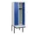locker met bank,HxBxD 1950x600x815mm,2vak,vak B 300mm,draaigrendel