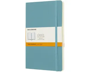 Notitieboek Moleskine large 130x210mm lijn soft cover reef blue - 1