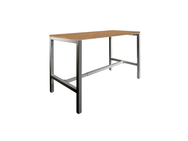 Domino Basic statafel 140x80cm 110cm Havana Kersen 25mm Zwart