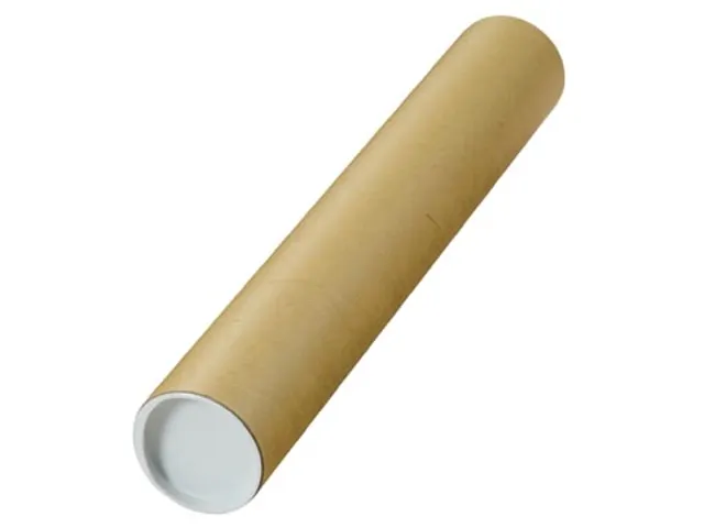 Verzendkoker 500x80mm rond bruin