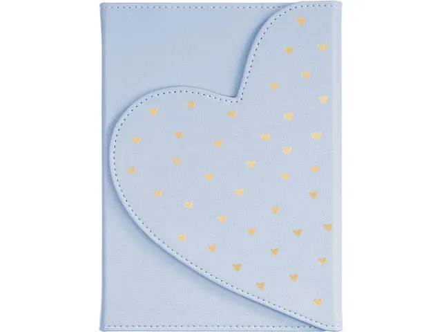 Notitieboek Èccolo DL Heart envelop Lt Blue lijn ca. 13x18 cm 80gr. 2