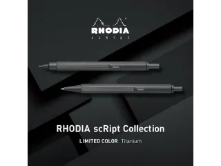 Rhodia scRipt zeshoekige balpen 0.7mm Aluminium Titanium Zwart - 4