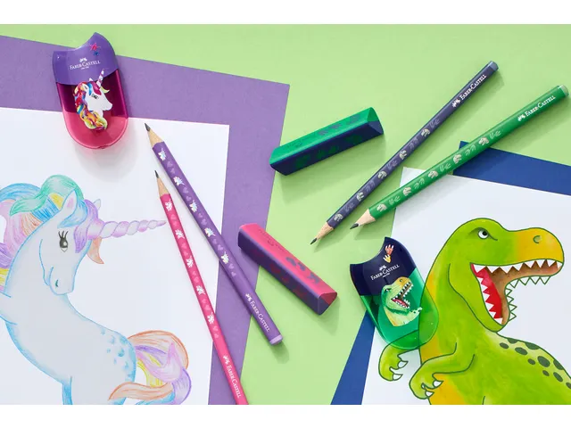 Taille-crayon Faber-Castell Dino double