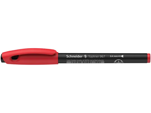 Fineliner Schneider Topliner 967 Rood 0.4mm
