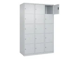 lockerkast,HxBxD 1850x1200x500mm,3x5vakken,vak B 400mm,cil.-slot