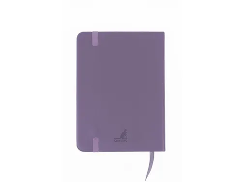 Schetsboek Kangaro A6 heather purple PU HC 80 vel 140gr roomwit met el