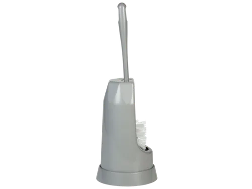 Classic toiletborstel met randborstel en ronde houder 400mm grijs