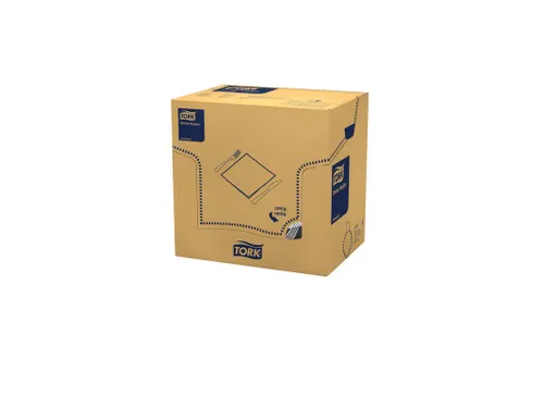 Tork 477675 Dinnerservet 39x39cm 3-laags 1/8 vouw 12x100st Zwart