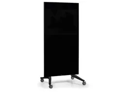 Mobiel Glasbord Zwart Magnetisch 90x175Cm