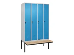 locker voor scheiding van kleding,HxBxD 2120x1200x815mm,4vak