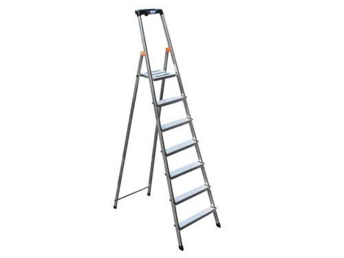 Lichte Universele Ladder 7treden Aluminium Kunststof